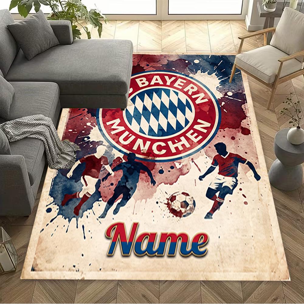 Bayern Munich Soccer Art Carpet Perfect for Entryway Kitchen Decorate Room Outdoor Anti-slip Rug Decorate Offices