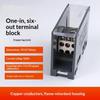 One In Multiple Out Din Rail Terminal Block 150A Universal Distribution Box Wire Connector Abs/Copper Power Junction Box
