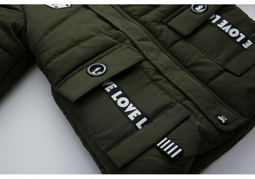 2023 Boys' Thickened Cotton Jacket - Cross-Border E-Commerce Edition