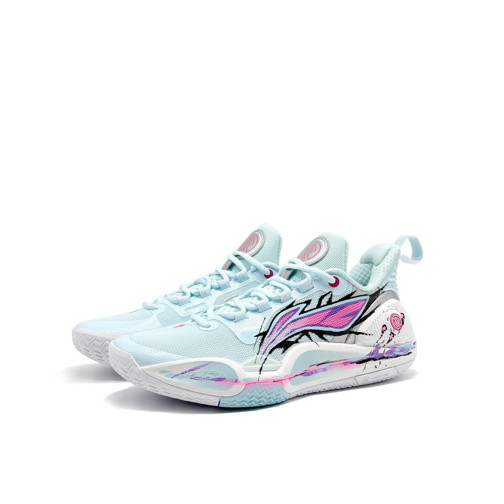 Li Ning Speed 9 Ink Flame Cushioning Rebound Slip Resistant Low Top Full Length Light Foam Plus Basketball Shoes Men's ABPT001-6