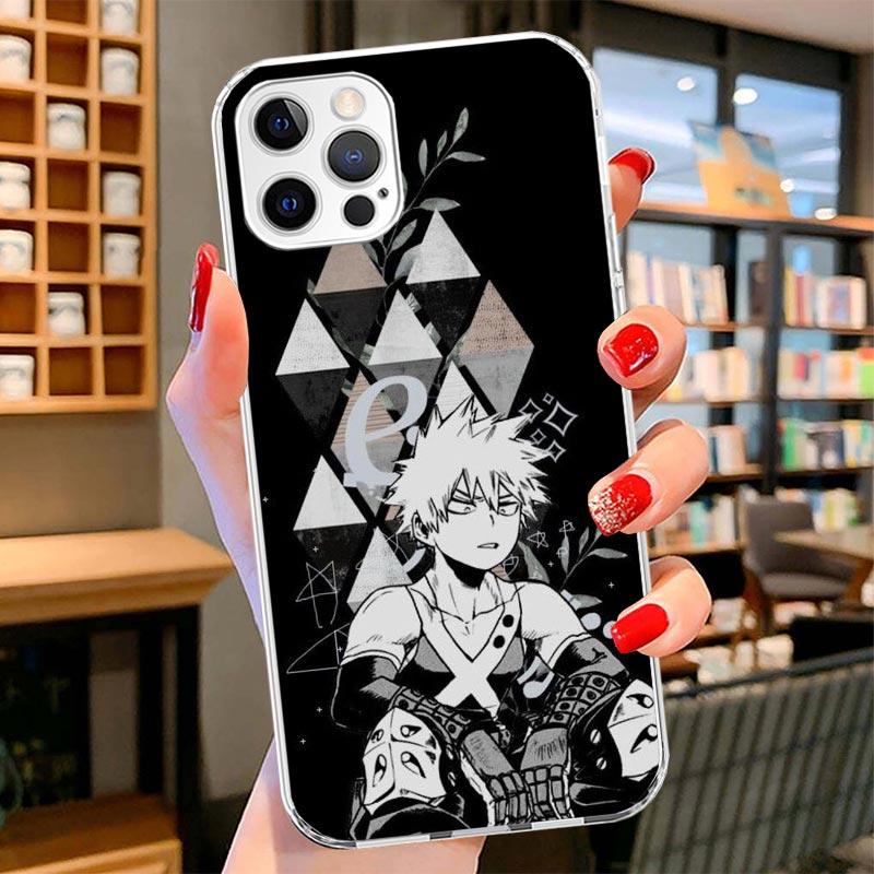 My Hero Bakugou Katsuki Cover Phone Case For iPhone 16 17 Air 15 14 Pro Max 16E Phone Case 13 Mini 12 11 7 SE 8 Print Pattern Fi