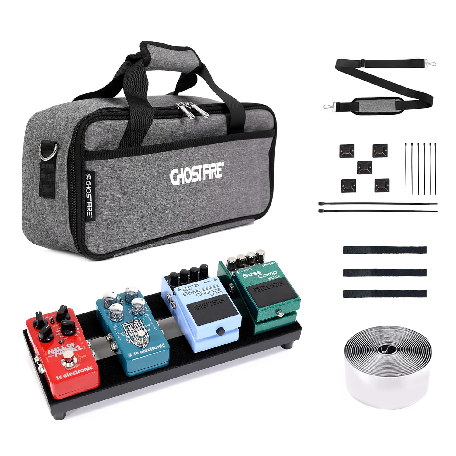 

Сверхлегкий педалборд для гитарных эффектов GHOSTFIRE, из алюминиевого сплава, с застежкой-липучкой и сумкой для переноски, V-серия (V-Baby1 (35x14cm))