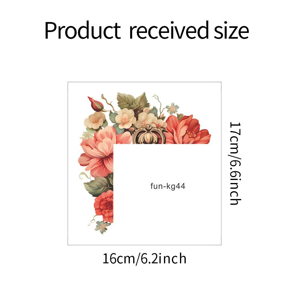 

Акварельный цветок лист переключатель прикреплен к гостиной крыльцо украшение дома настенная наклейка 16*17CM/fun-kg44