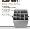 Champagne Flute Storage Box, 12' Tall, Stackable with Dividers & Handles, Grey – Stemware & Crystal Glassware Moving Case