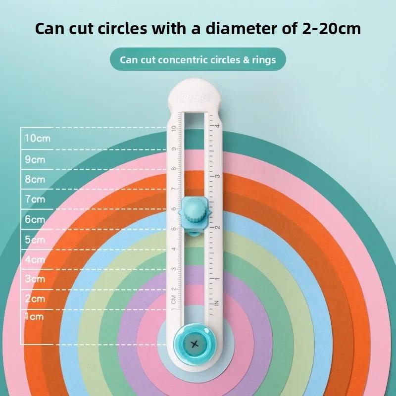 Paper Cutter Circle Corner Cut line cut Mini Press Hand Plastic Rotary Students Hand Table Cutting Paper Cutter Craft Projects