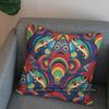 2D Colorful Fish Pattern Pillow For Modern Decor Pattern Cushion Cover Suitable For Sofa Bedroom Car Pillow Cover