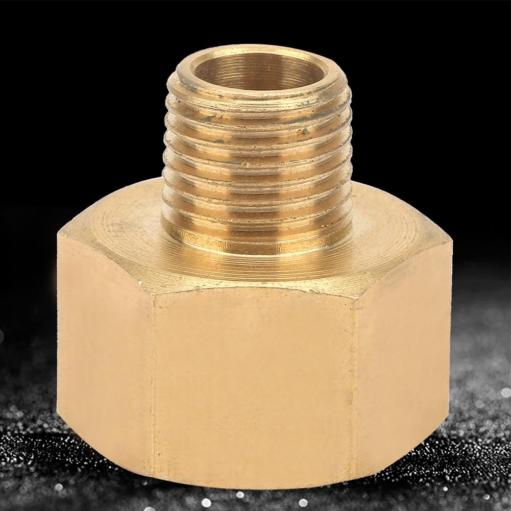 Brass Pipe Fitting Adapter for Pressure Gauge 1Celsius4  BSPT Male to 1Celsius4  NPT Female