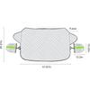 WTEMPO Car Windshield Snow Cover Multi-layer Winter Frost Protection for Any Weather Windscreen Covers with Side Mirror Covers