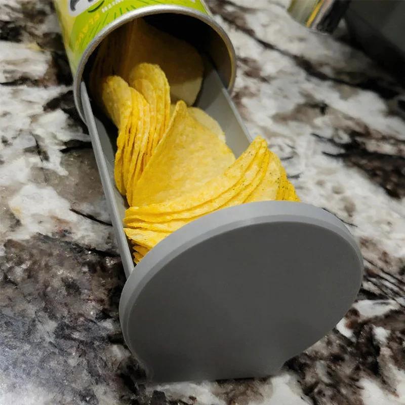 Potato Chips Tray Home Snacks Storage Box Food Extraction Potato Chips Box Slider Tray For Pringles Kitchen Decoration