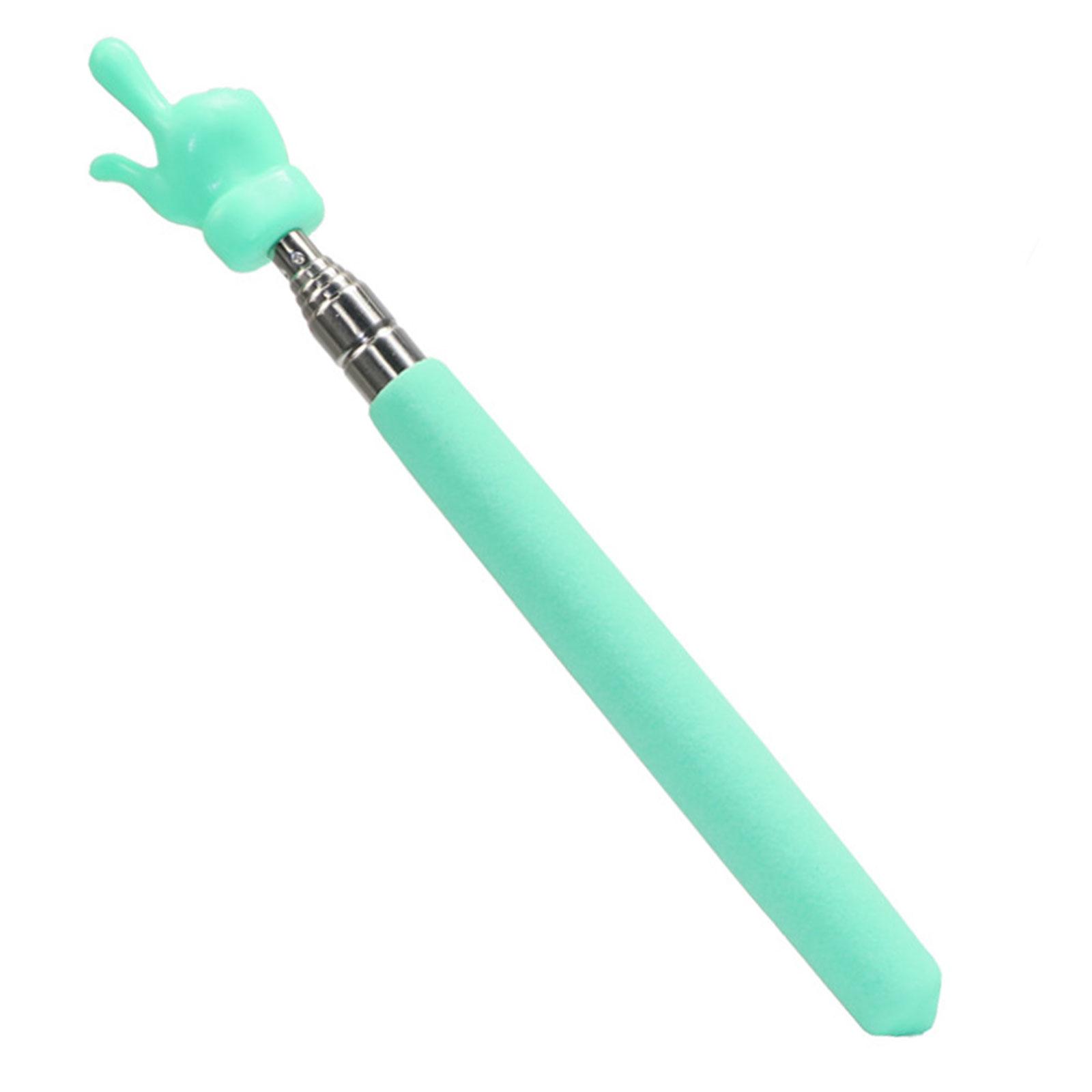 

Указатель для учителя с телескопической ручкой для пальцев, указка для белой доски для презентаций, лекций зелёный