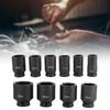 10 buc. Set scule portabile pentru auto, cu tubulare adânci metrice de impact 3 4in, 6 puncte, 22 50mm