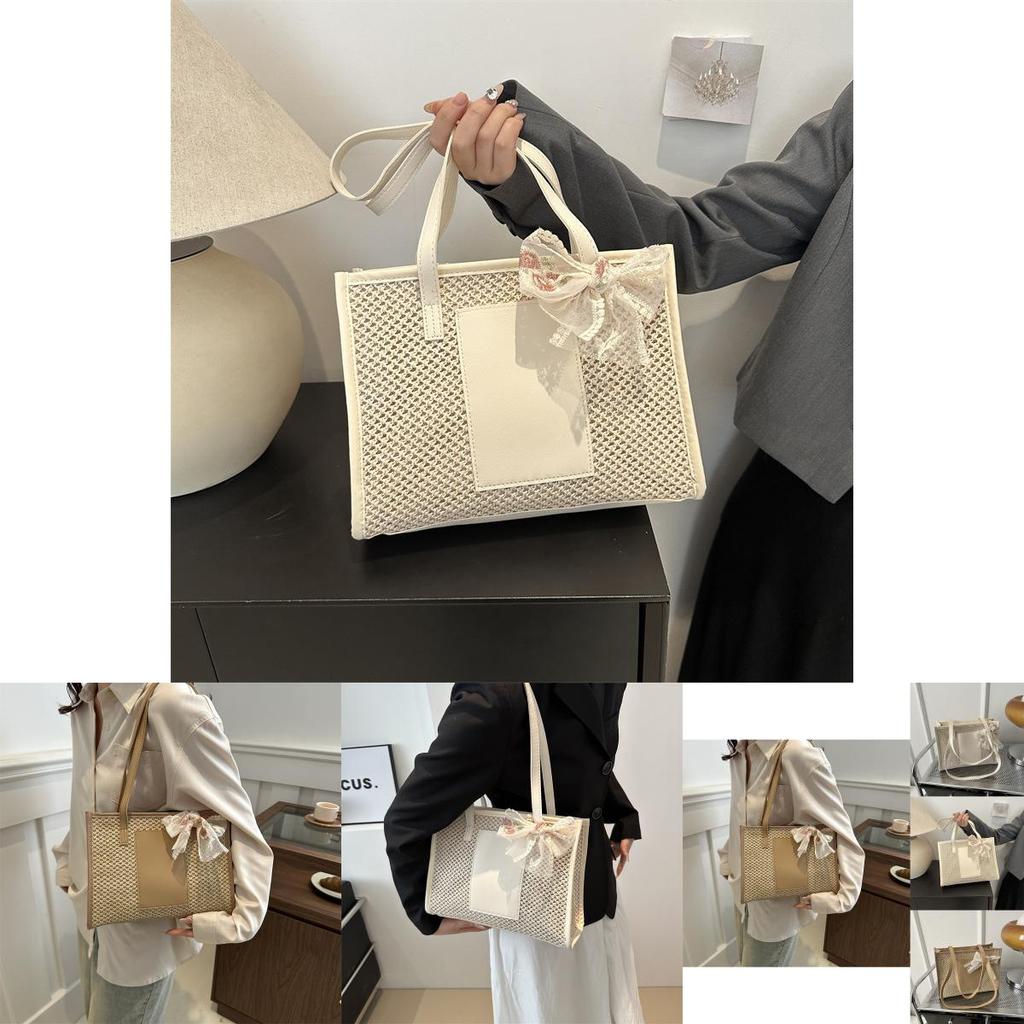 Fashionable Spring Large Tote Bag For Women With Unique Scarf And Soft Texture
