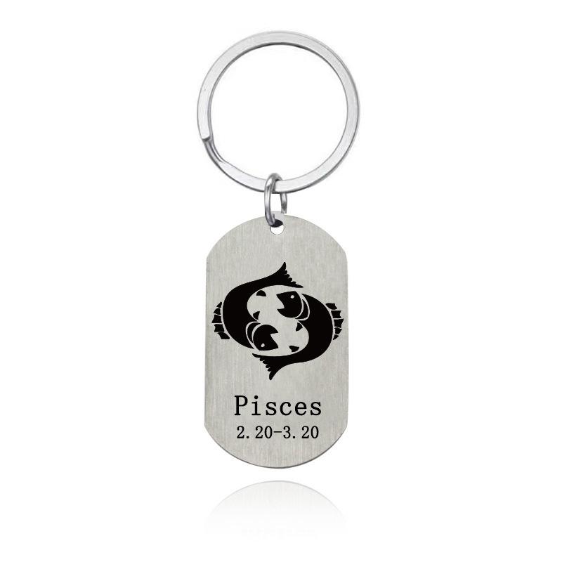 Gold Silver Black White Splicing Cat Stainless Steel Keychain Cute Cartoon Design Fashion Couple Pendant Practical Backpack Decoration