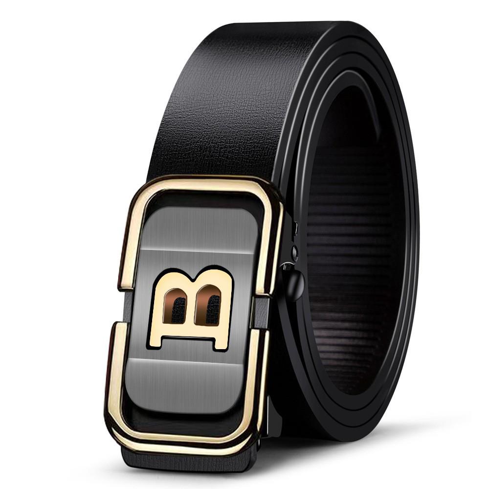 Crocodile Pattern B Style Faux Leather Belt with Customizable Logo - Versatile and Trendy for Business Casual Wear