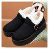 Women's Cotton Shoes with Winter Velvet and Thick Cotton Boots, Women's New Cross-border One Foot Thick Sole Versatile Snow Boots