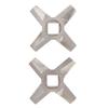 2Pcs Fleischwolf Klingen Universal Edelstahl Messer Cutter Ersatz für Mühlen