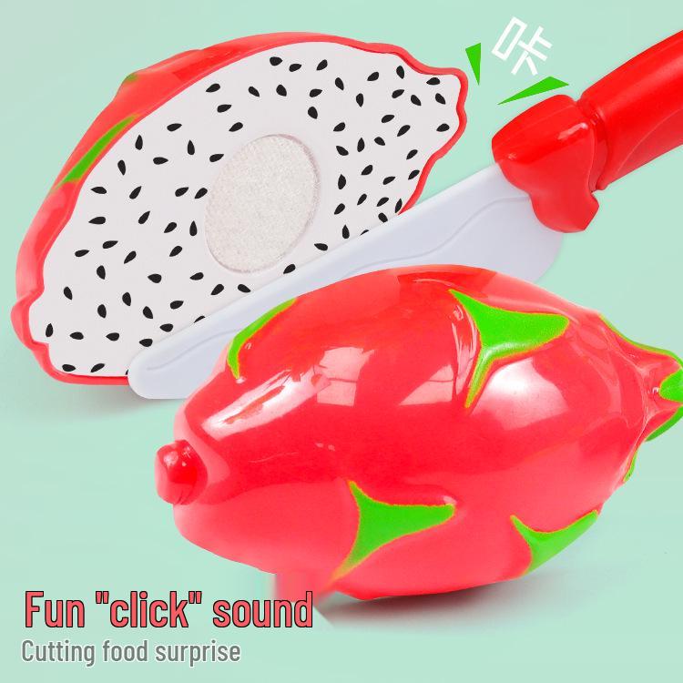 Kids' Pretend Play Kitchen Set: Veggies, Fruits, Burger & Fries