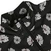 Vans Floral Print Sports Casual Stand Collar Jacket Women Jacket Black VN0A4RBOZK3