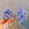 3D Rose Birthday Crown Hair Clip for Girls - Korean Style Polka Dot Bow Headwear