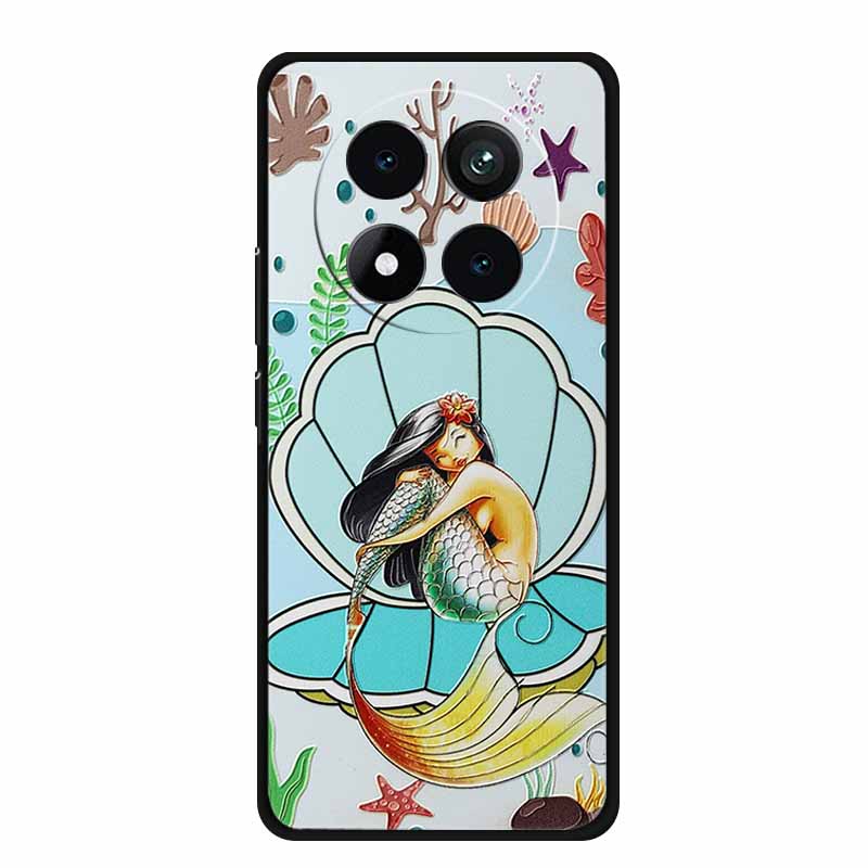 3D Emboss Case For Xiaomi Redmi Note 15 Phone Case Flowers Black Silicone Soft Back Cover Coque For Redmi Note 15 Pro Plus Case