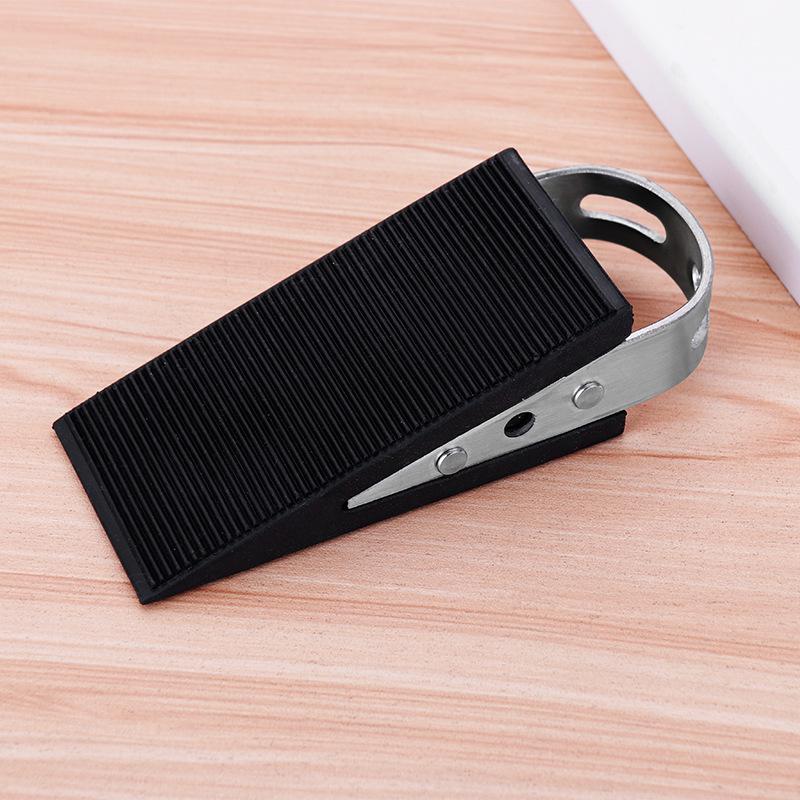 

Silicone Wooden Door Stopper - Anti-collision, Safety Sliding Glass Door Blocker with Stainless Steel, Hole-free Design
