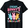 Funny Lunch Lady Easter Happy Day Cafeteria Bunny T Shirt