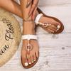 Fashion 2025 The Summer Sandals Women Fashion Casual and Comfortable and Comfortable Beach Outdoor Flip Flop Sandals Ladies Flat Shoes