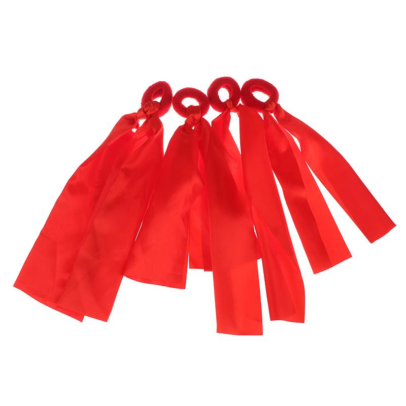 Kinder Rotes Handgelenksband Mannschaftssportarten Pompom Cheerleading Großes Spiel Pom Club Tanzrequisiten Elastisches Armband mit Elastischer Schnur