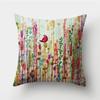 Stunning Bird Flower Pillow Case With Watercolor Design For Stylish Living Room Decor