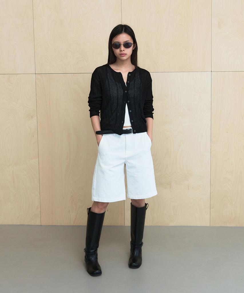 SIS A Endure Washed Cotton Bermuda Pants [White]