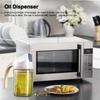 Glass Oil Dispenser Bottle  proof Dust Proof Automatic OpenCelsiusClose Oil Pot Apricot (300ml)