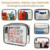 Lightweight & Portable Clear Zippered Handbag-Transparent Toiletry Organizer with Zipper Closure,Makeup Bag,Travel Cosmetic Case