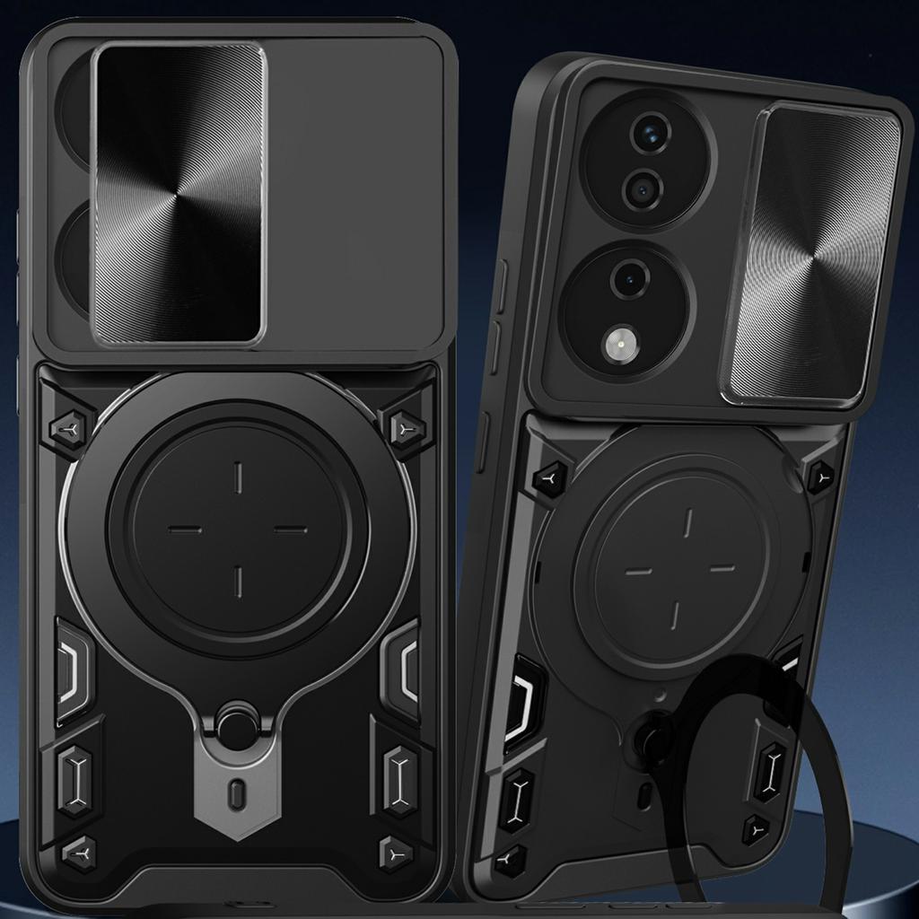 For Honor X7b 4G/90 Smart Case TPU+PC Kickstand Military Grade Shockproof Phone Cover