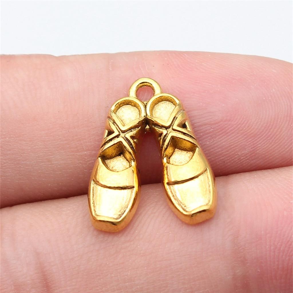 Shoes High Heel Fashion Charm Antique Bronze Zinc Alloy Jewelry Making Supplies for Women Earring Charms Handmade