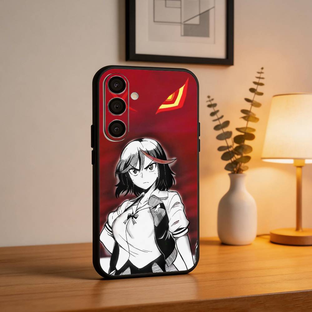 COOL K-Kill La Kill Phone Case For Samsung A73,72,71,A52,51,40,41,A22,A32,31,A13, Soft Black Shell