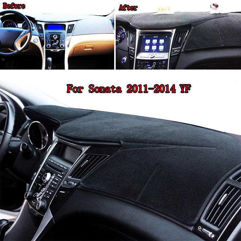 For Hyundai Sonata 2010 2011 2012 2013 2014 YF Dashmat Dashboard Cover Pad Mat Anti-Slip Sunshade Protect Carpet Car Accessories