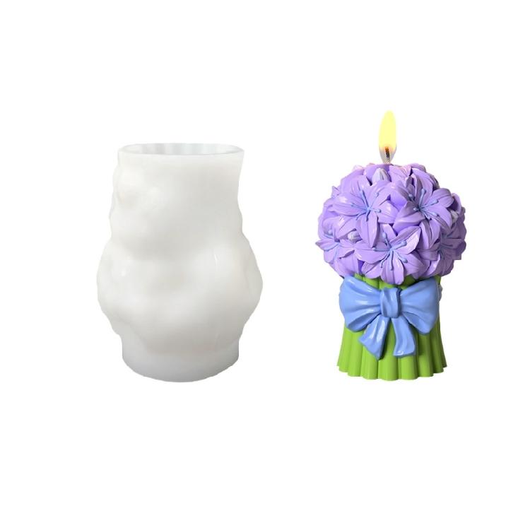Food Grade Silicone Candle Mould For Tulips Bouquet Aromatherapys Reusable Craft Tool for Family Activities and Weddings