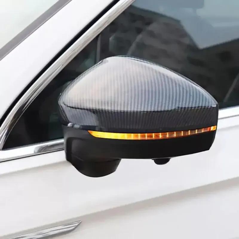 For Volkswagen Tiguan 2017 2018   ABS Car Rearview Side Mirror Cover Wing Cap Exterior Door Trim Replacement Parts