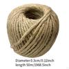 Fine Jute Twine Hemp Gift Wrapping Rope for DIY Artwork Packing Bundling