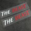 2pcs THE BEAST Motorcycle Stickers Waterproof for Motorcycle Helmet Fairing Fuel Tank Car Window Scooters Universal Vinyl Decals