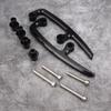 CNC Aluminum Motorcycle Passenger Rear Grab Bar Seat Rail Kit for Kawasaki Z650 17 18 Black