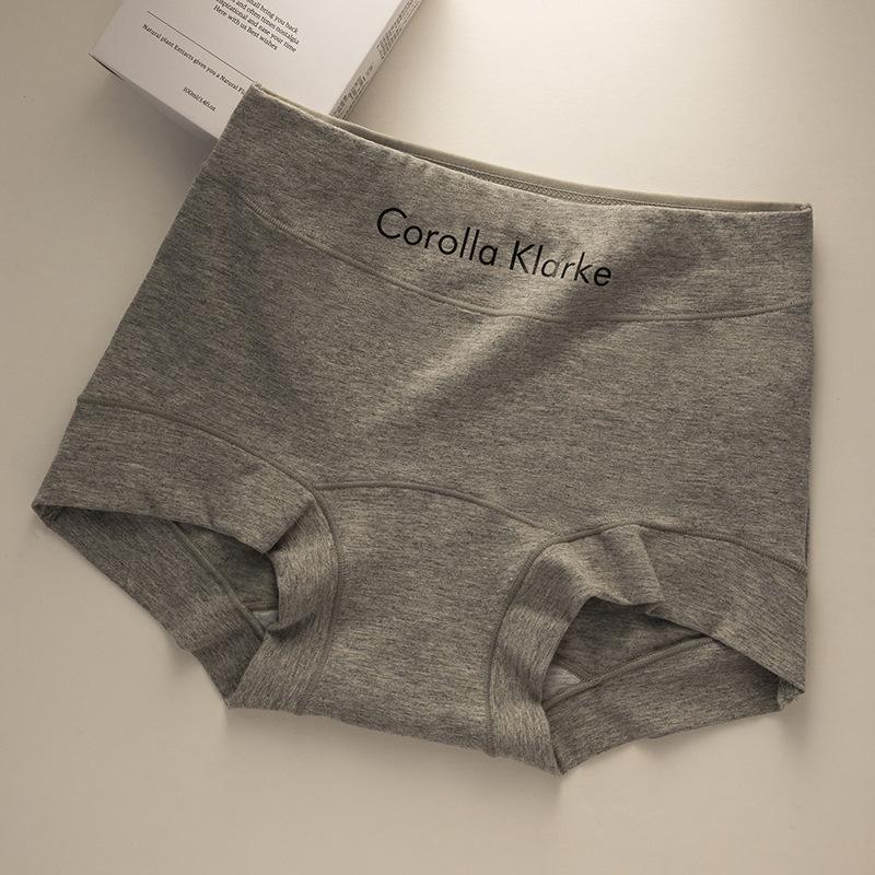 Women's Spring and Autumn New Pure Cotton 7A Antibacterial Abdominal and Hip Lifting High Waisted Briefs