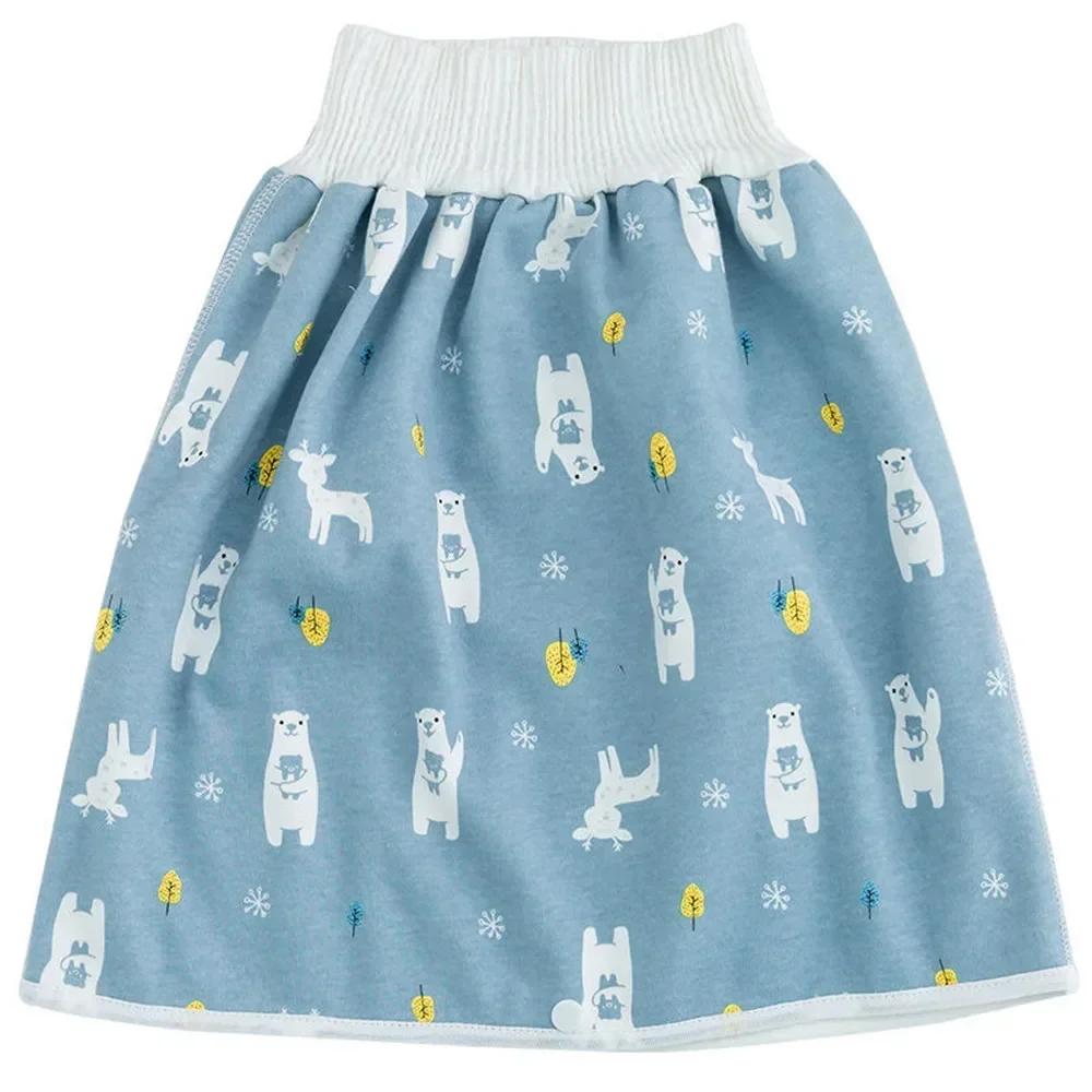 Baby Waterproof Diaper Pants Skirt for Potty Training Baby Comfy Diaper Short for Boys and Girls Sleeping Bedclothes