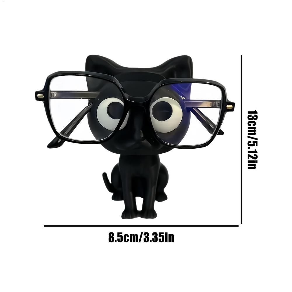 

Eyeglass Frame Cat Shaped Sunglasses Display Stand Desktop Storage Rack Office Bedroom Living Room Modern Stylish Accessory чёрный