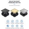 Modern Square Floor Drain for Bathroom 4 Inch Floor Drain Contemporary 4 Inch Square Shower Drain Quick Installation