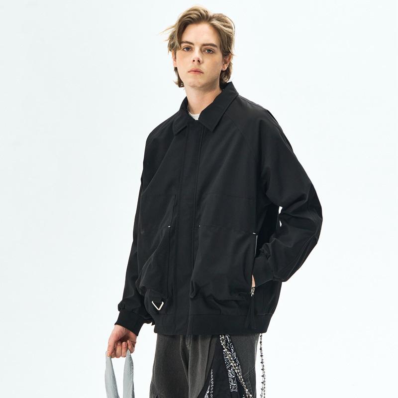 Jian Heng Jacket Lapel Jacket Jacket Men's Spring and Autumn American Retro Fashion Casual