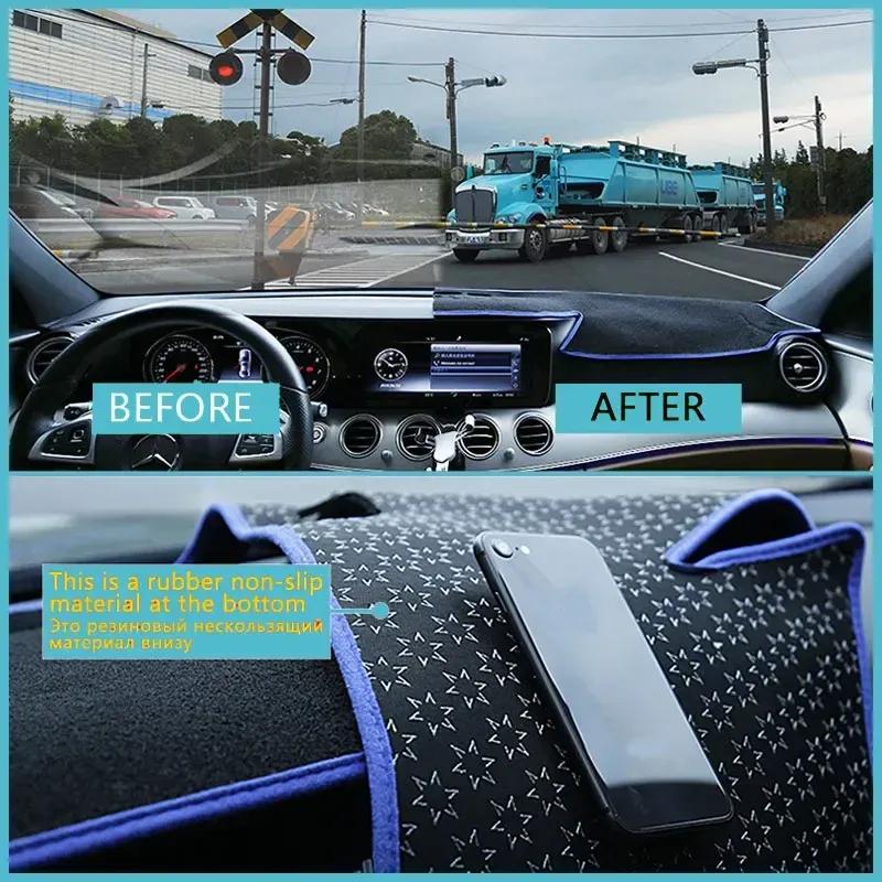 For Mercedes Benz S Class W220 1999-2006 Dashboard Mat Rug Cover Anti-slip Cushion Protective Avoid Light Sunshade Accessories