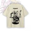 JoJo's Bizarre Adventure Polnareff Silver Chariot Printed Tee Men Women Washed Cotton T-shirts Vintage Streetwear Anime Clothing