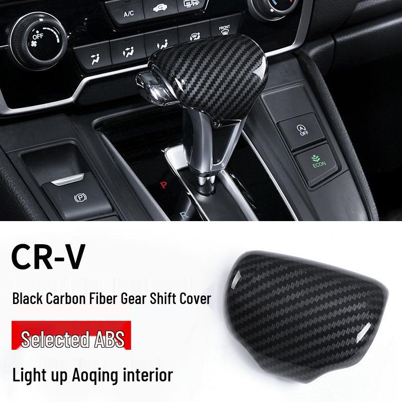 

Fits 17-21 CRV: Interior Gear Shift Knob Cover Trim Shell Sticker