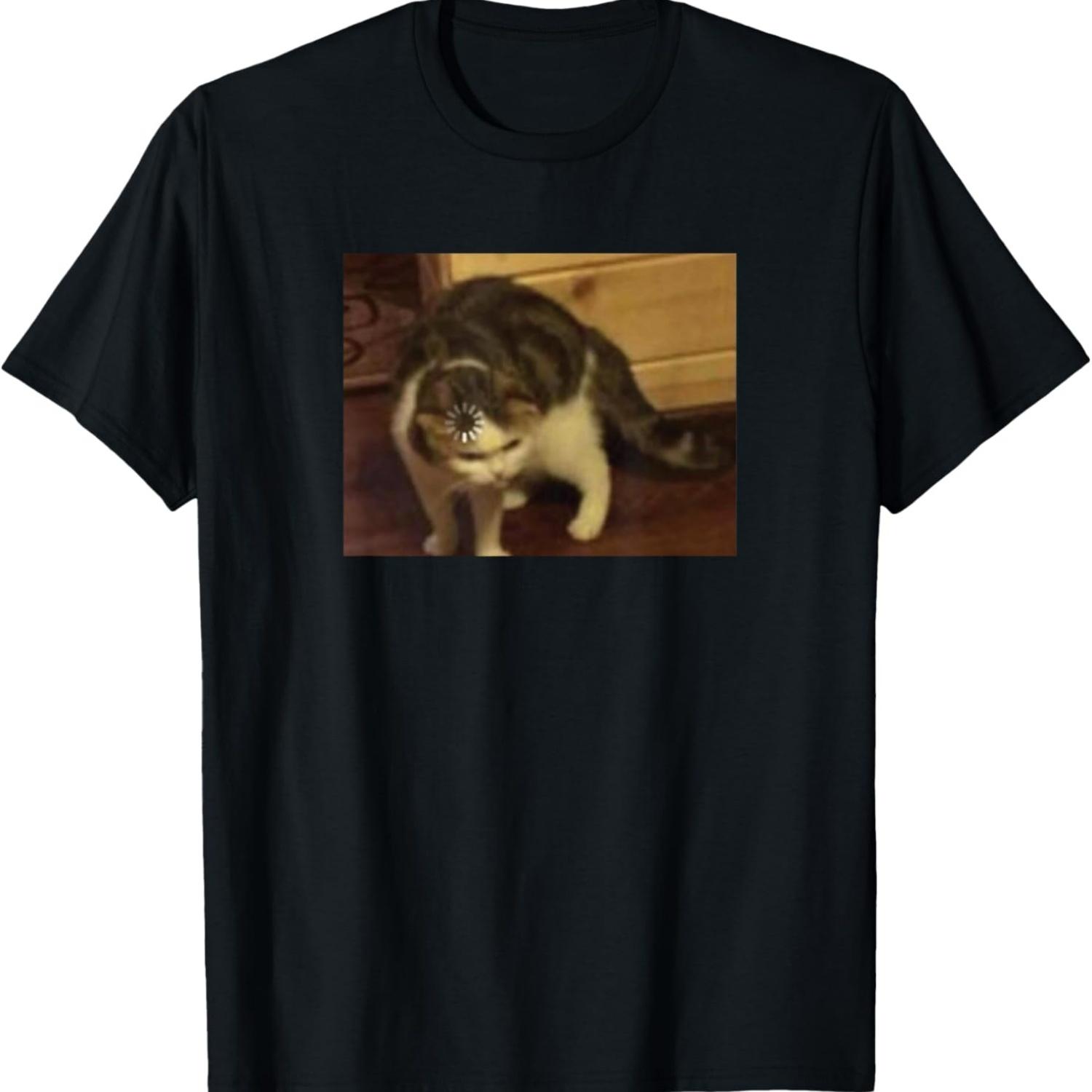 Loading Cat Meme Brain S чёрный